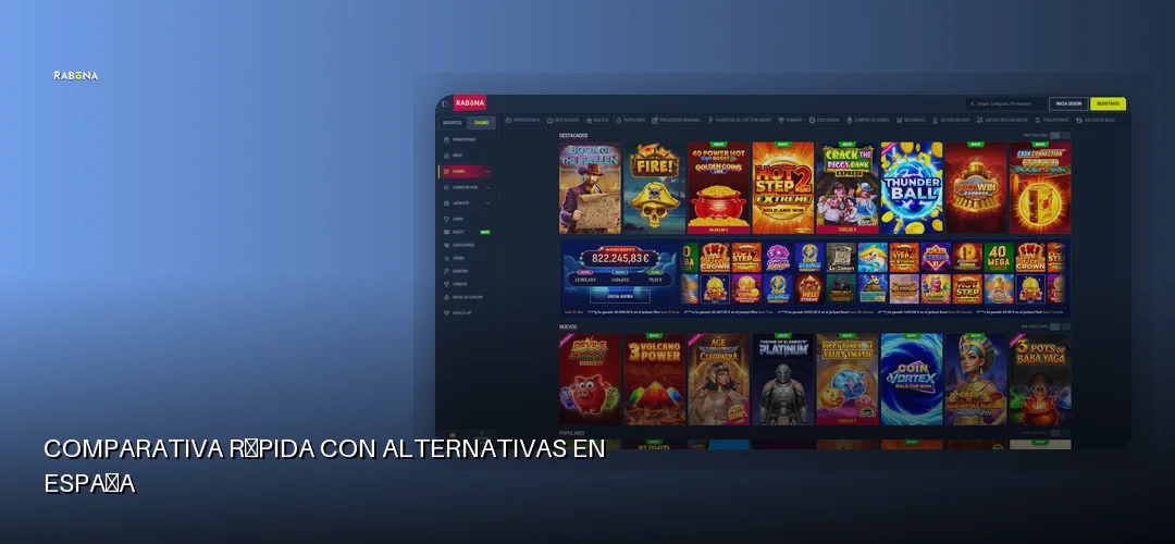 Comparativa rápida con alternativas en España
